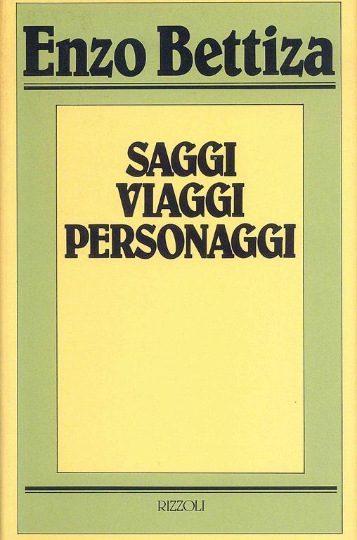 Saggi Viaggi Personaggi - Enzo Bettiza - copertina