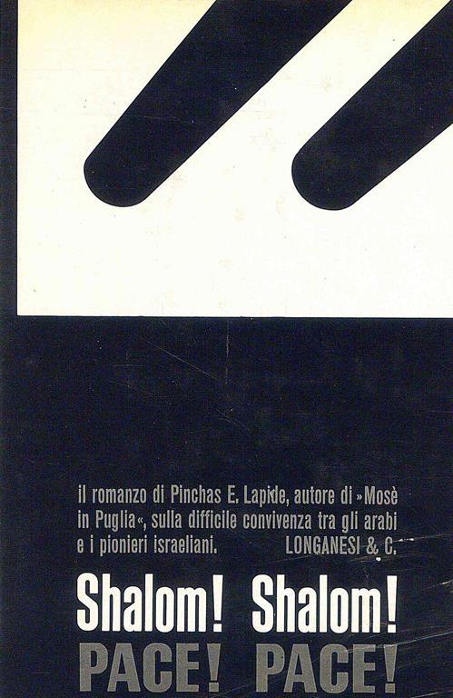 Shalom! Shalom! Pace! Pace! - Pinchas Lapide - copertina