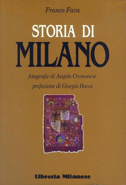 Storia di Milano - Franco Fava - copertina