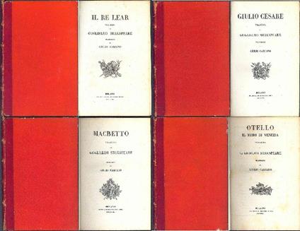 Teatro scelto. 4vol - William Shakespeare - copertina