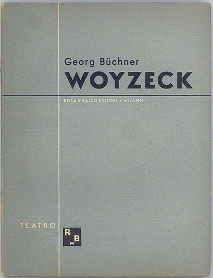 Woyzeck - Georg Buchner - copertina