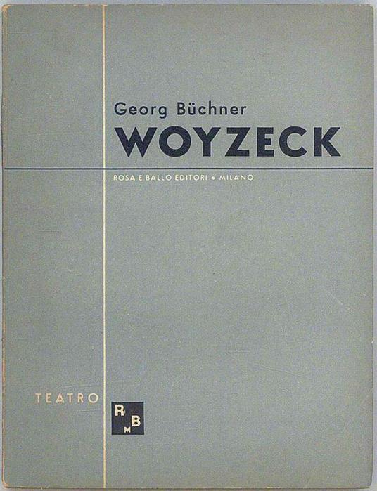 Woyzeck - Georg Buchner - copertina