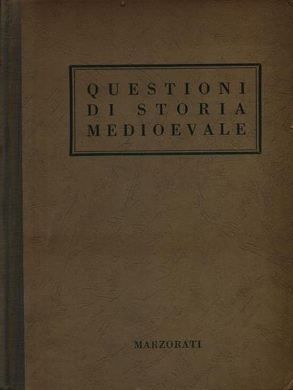 Questioni di storia medioevale - Ettore Rota - copertina