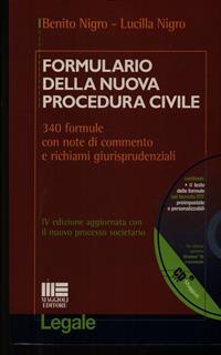 Formulario della nuova procedura civile