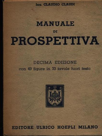 Manuale di prospettiva - Claudio Claudi - copertina