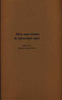 Histe sunt virtutes de infrascripta aqua