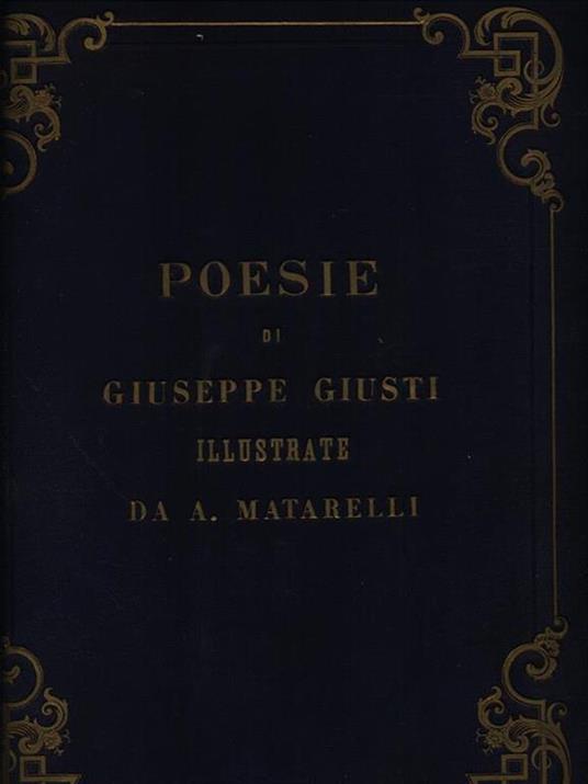 Poesie - Giuseppe Giusti - copertina