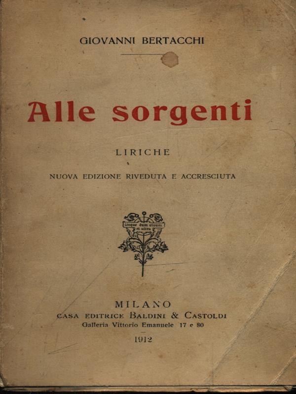 Alle sorgenti