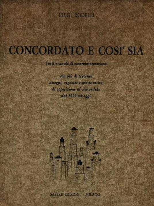 Concordato e così sia - Luigi Rodelli - copertina