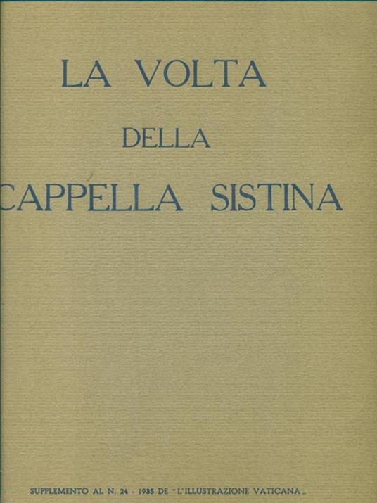 La volta della Cappella Sistina. - copertina