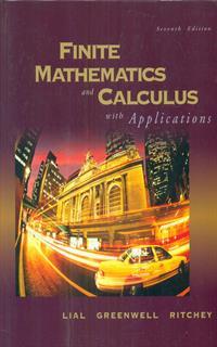 Finite mathematics and Calculus