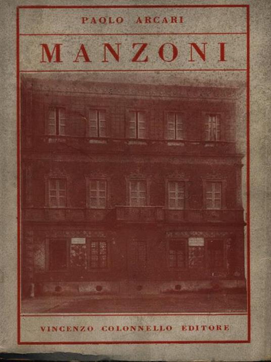 Manzoni - Paolo Arcari - copertina