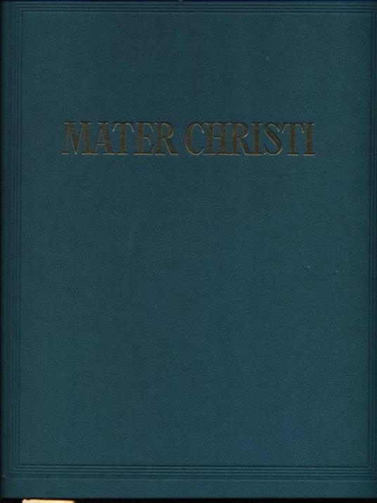 Mater Christi - copertina