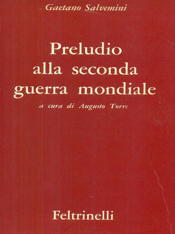 Preludio alla seconda guerra mondiale