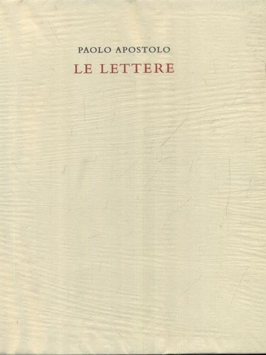 Le lettere - Paolo (san) - copertina