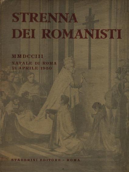 Strenna dei romanisti Natale 1950 - copertina