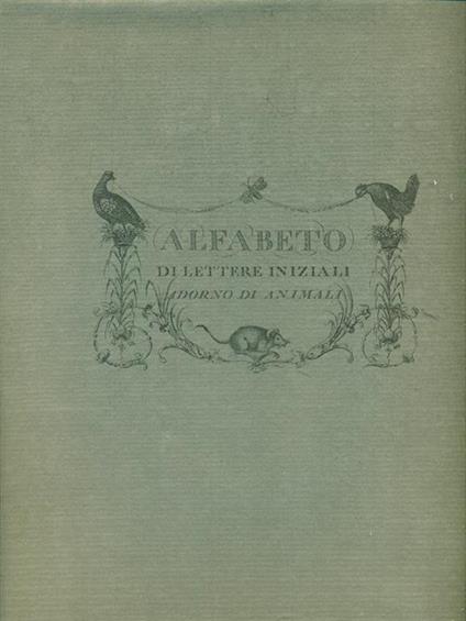 Alfabeto di lettere iniziali Adorno di animali -   - copertina