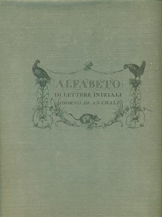 Alfabeto di lettere iniziali Adorno di animali -   - copertina