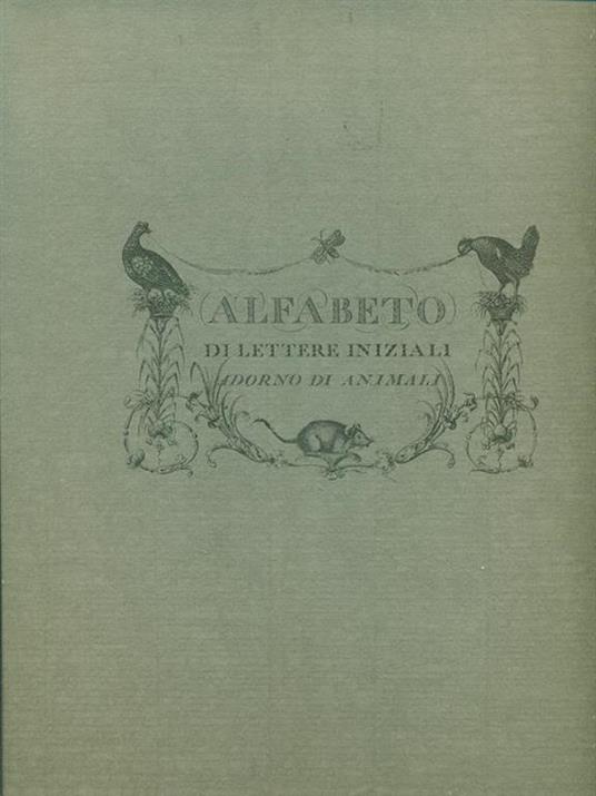 Alfabeto di lettere iniziali Adorno di animali -   - copertina