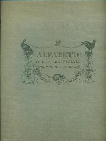 Alfabeto di lettere iniziali Adorno di animali -   - copertina