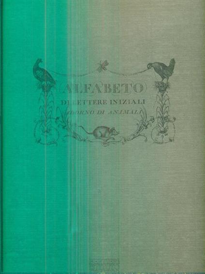 Alfabeto di lettere iniziali adorno di animali -   - copertina