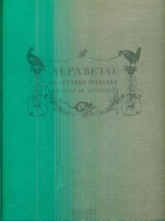 Alfabeto di lettere iniziali adorno di animali -   - copertina
