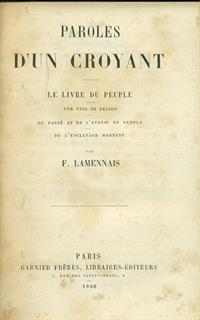 Paroles d'un croyant