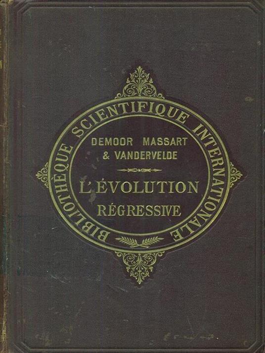 L' evolution regressive - J. Demoor - copertina