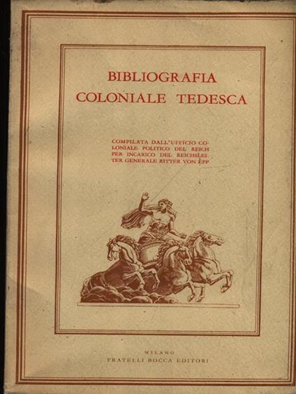 Bibliografia coloniale tedesca -   - copertina