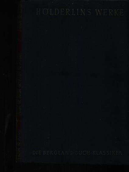 Holderlins Werke - Friedrich Hölderlin - copertina