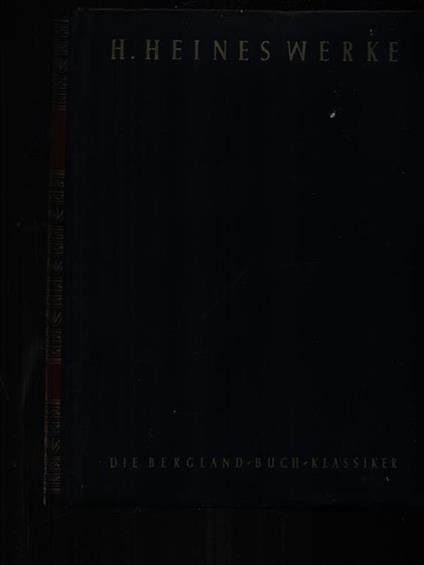 Heines werke - Heinrich Heine - copertina
