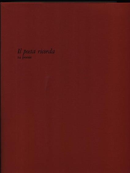 Il poeta ricorda - Czeslaw Milosz - copertina