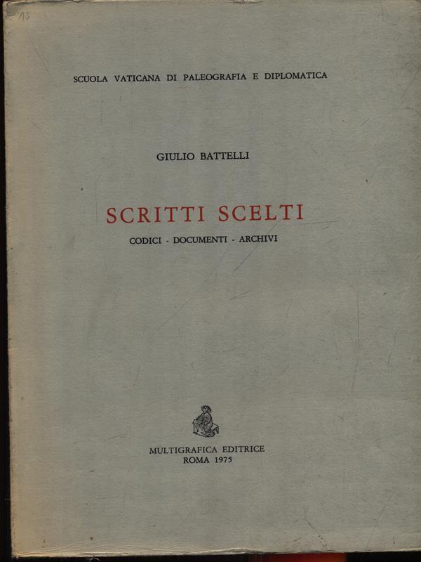 Scritti scelti