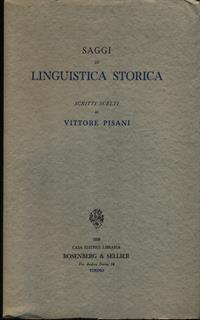 Saggi di linguistica storica