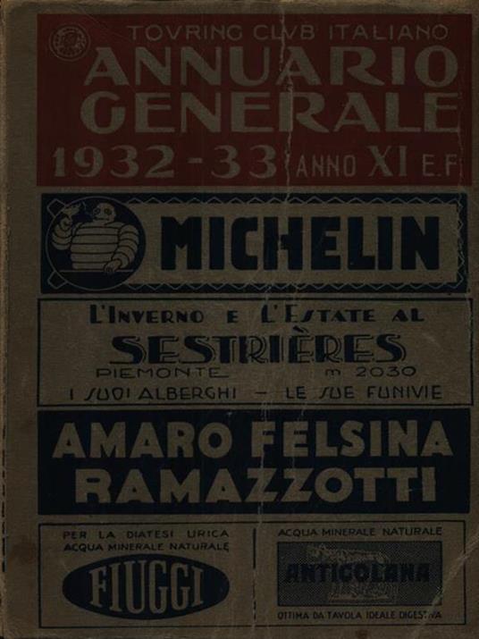 Annuario generale 1932-33 -   - copertina