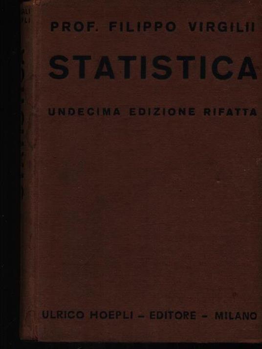 Statistica - Filippo Virgilii - copertina