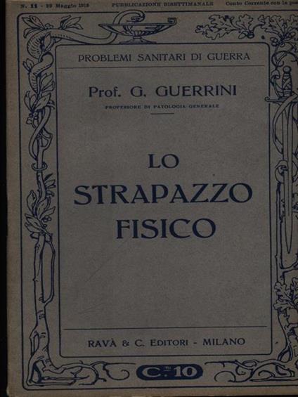 Lo strapazzo fisico - Gianbattista Guerrini - copertina
