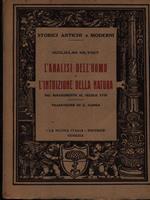 L' analisi dell'uomo e l'intuizione della natura vol. 1