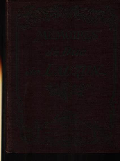 Memoires du duc de Lauzun - copertina