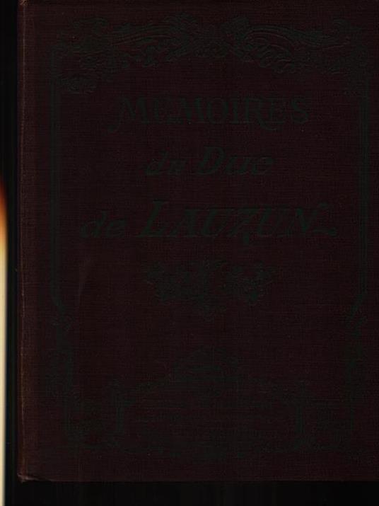 Memoires du duc de Lauzun - copertina