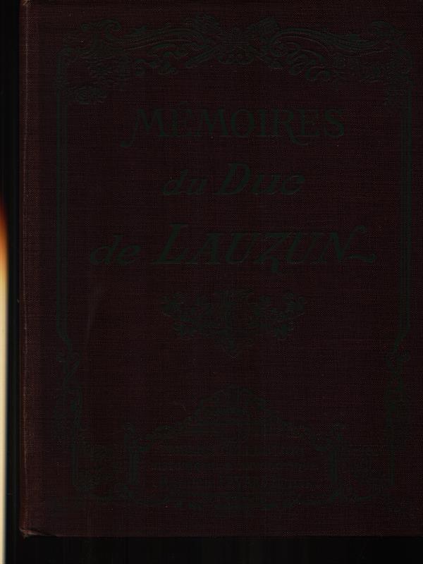 Memoires du duc de Lauzun