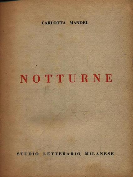 Notturne - Carlotta Mandel - copertina
