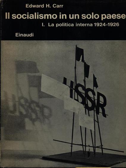 Il socialismo in un solo paese vol. I - Edward Carr - copertina