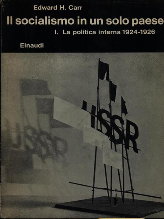 Il socialismo in un solo paese vol. I - Edward Carr - copertina