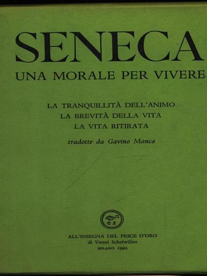 Una morale per vivere - Lucio Anneo Seneca - copertina