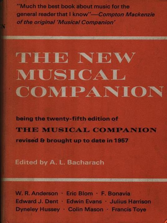 The new musical companion - A.L. Bacharat - copertina