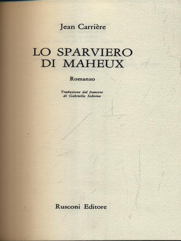 Lo sparviero di Maheux