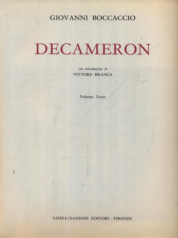 Decameron 3vv