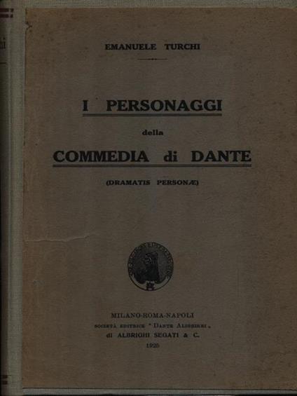 I personaggi della Commedia di Dante - emanuele Turchi - copertina