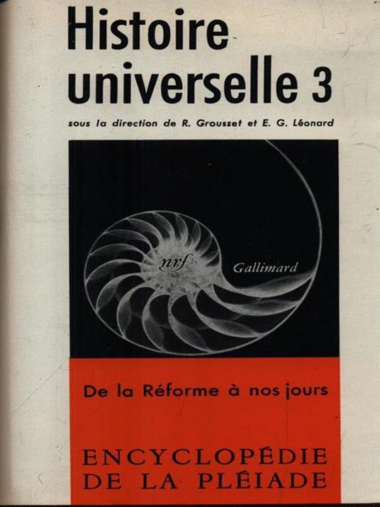 Histoire universelle 3 - copertina